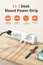 6.5 FT Desk Clamp Power Strip - Image 2