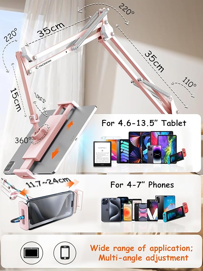 Foldable Tablet Stand, Tablet Mount Adjustable - Image 3