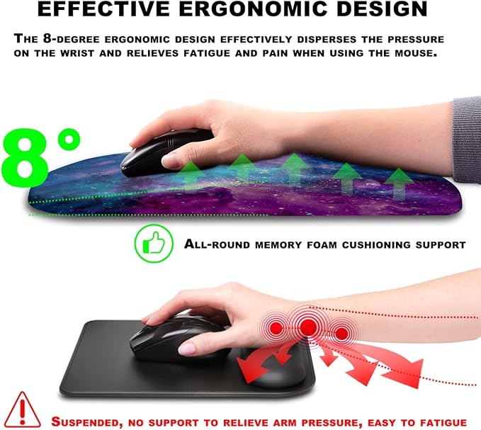 Mouse Pad Wrist Support, Ergonomic Mouse Pad - Image 5