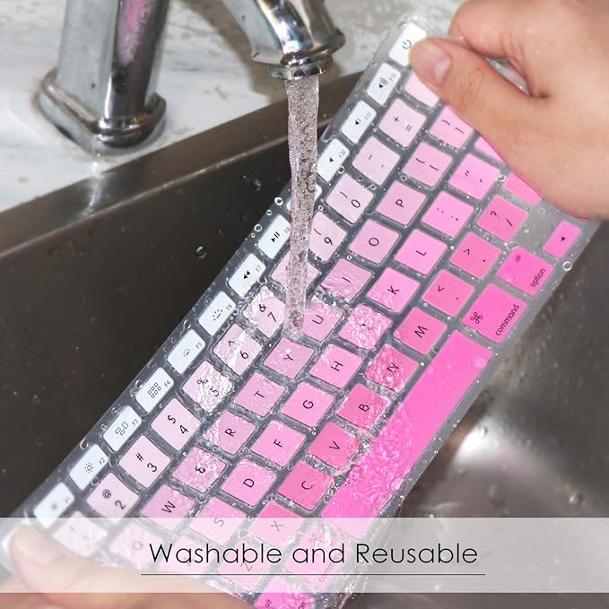 Allinside Pink Ombre Keyboard Cover Skin - Image 6