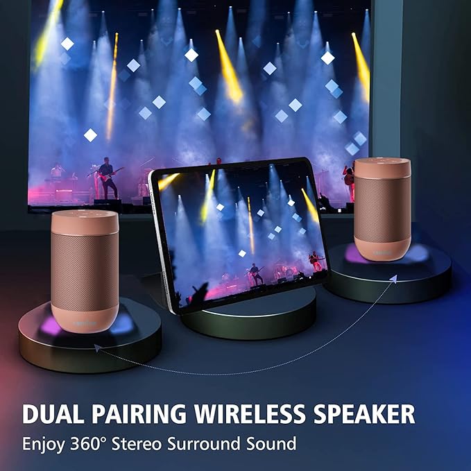 comiso Portable Bluetooth Speaker, Waterproof Speaker IP65, 5.3 Bluetooth - Image 2