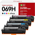 069 069H Toner Cartridge Set High Capacity 4-Pack Compatible by KingKJInkToner