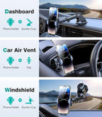 VICSEED Phone Holders for Your Car 2025 Upgraded Car Phone Holder Mount Truck - Image 6