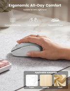WisFox 2.4G Wireless Mouse for Laptop, Ergonomic Computer Mouse - Image 3