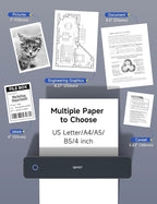 iDPRT MT610 Pro Portable Thermal Printer, 300DPI HD Mobile-Travel-Printers - Image 4