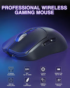 AULA SC580 Wireless Gaming Mouse, Tri-Mode 2.4G/BT5.0/USB-C Gaming Mouse - Image 2