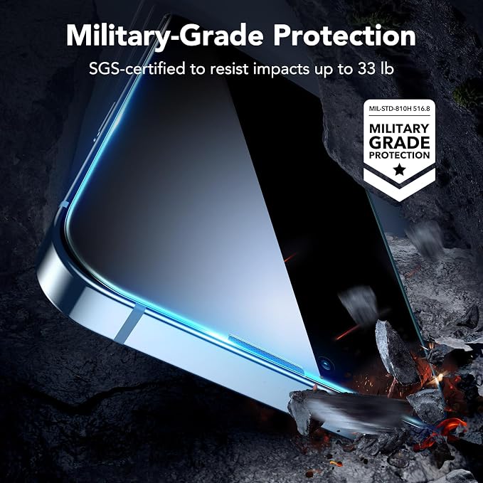 ESR 3 Pack for iPhone 14 Plus/13 Pro Max Privacy Screen Protector, Anti-spy - Image 4