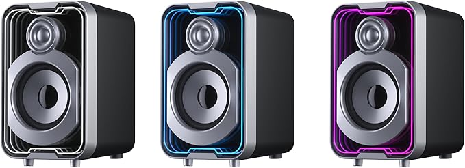 SOULION 2.0 Computer Speakers, 10W USB-Powered Bluetooth Wired PC Speaker - Image 7