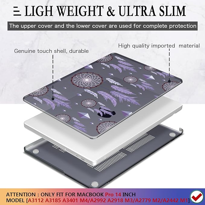 CISSOOK Compatible with MacBook Pro 14 inch 2024 2023 2022 2021 Release M4 M3 - Image 4