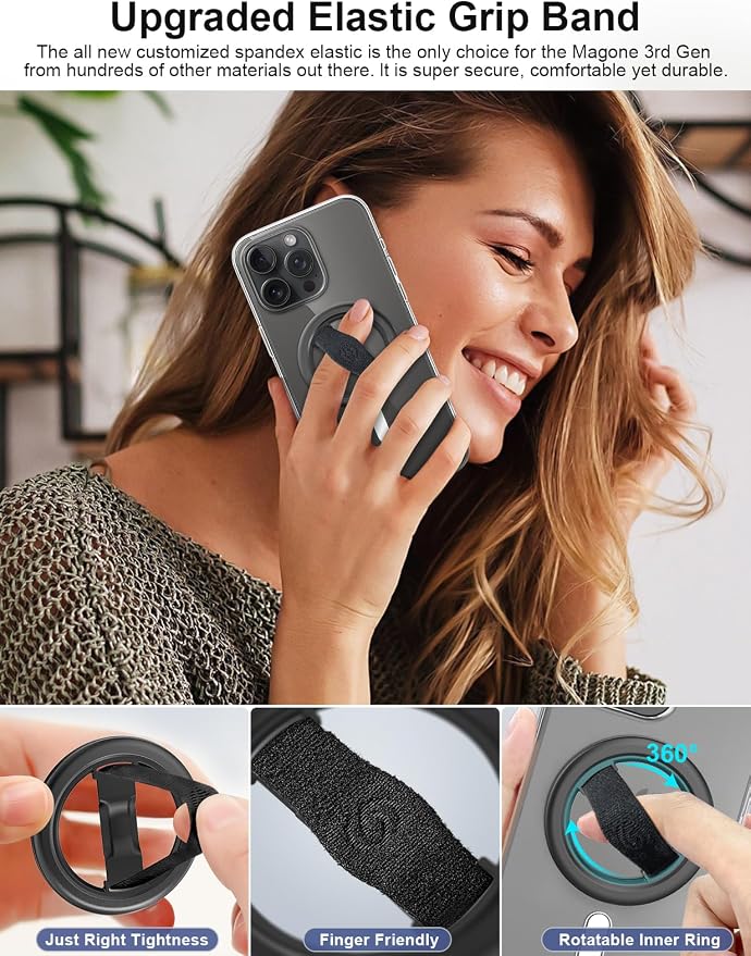 EWA MagOne Lite 3rd Gen Cell Phone Ring Holder, - Image 2