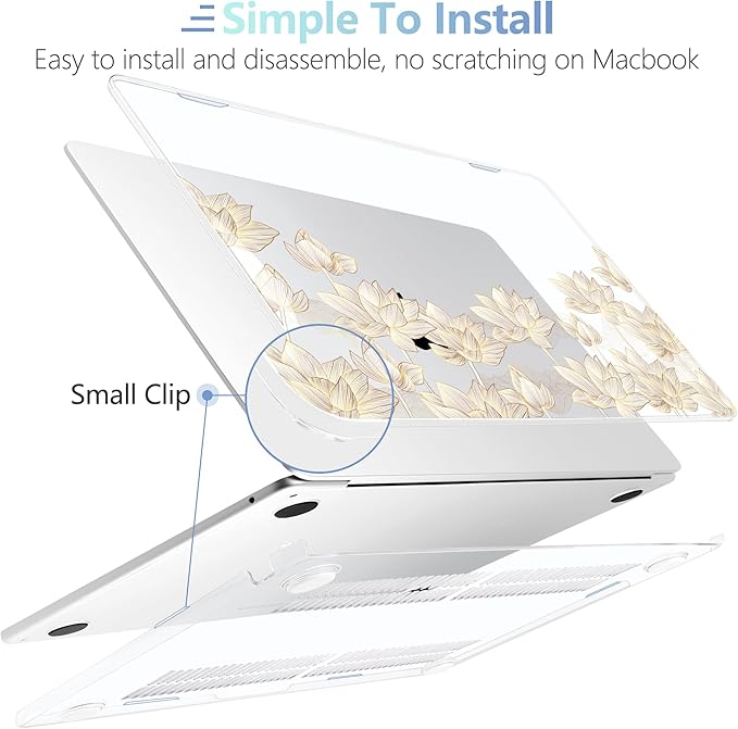 MEEgoodo for M4/M3/M2 MacBook Air 15.3 inch Case 2025 2024 2023, Case Fit Model - Image 5