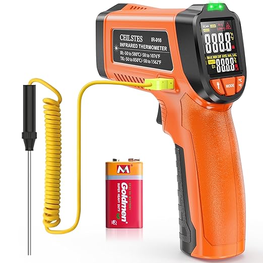 Infrared Thermometer Gun, Non-Contact Digital Laser Temperature Gun, -58°F to by CEILSTESINDUSTRIALINSTRUMENT