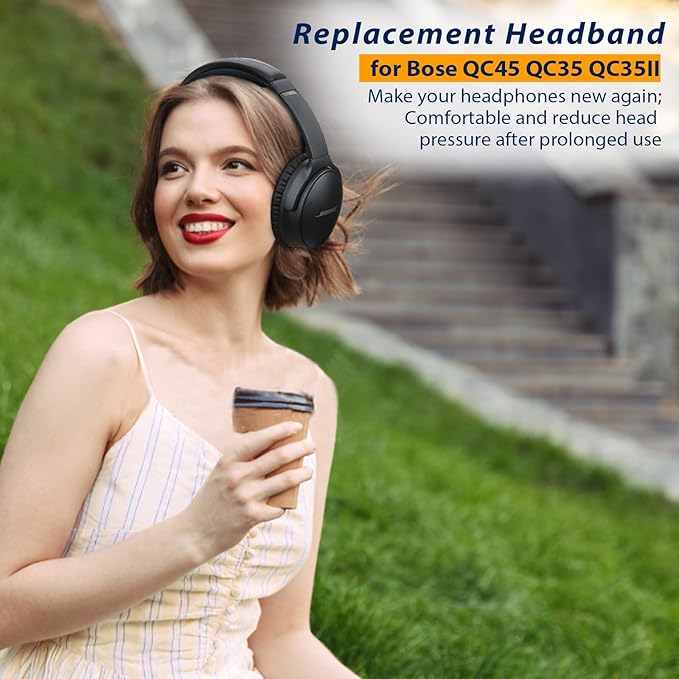 Replacement Headband Padding for Bose QuietComfort 45 QC35 QC35 II Headphones - Image 2