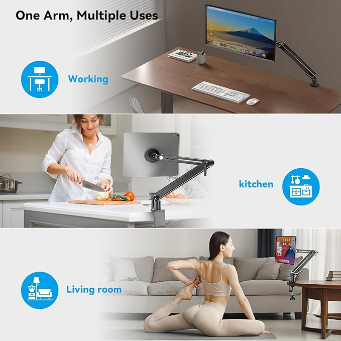 Jakeko Strong Magnetic Portable Monitor Desk Clamp - 75mm VESA Mount 4.7" 15.6" - Image 5