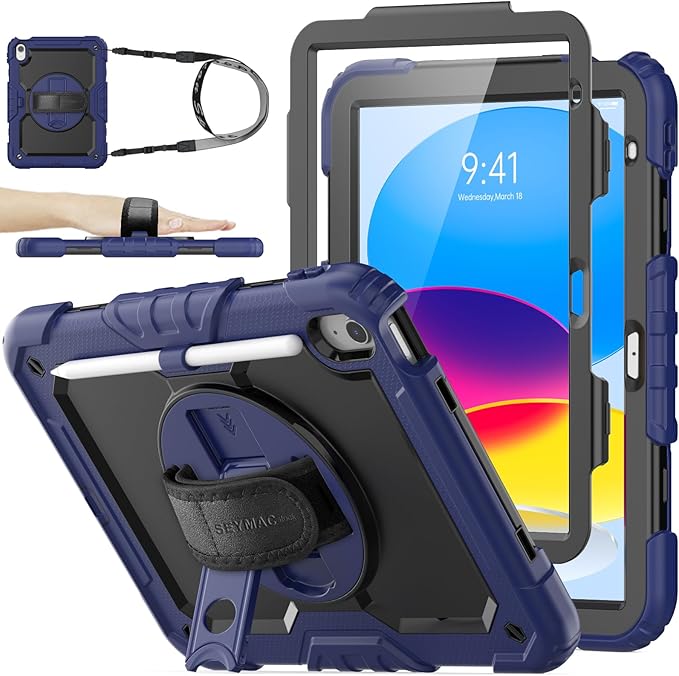 SEYMAC stock Case for iPad 11th/10th Generation 11''/10.9'' 2025/2022, by SEYMACstock