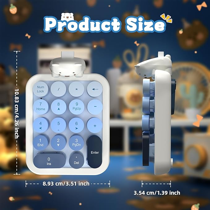 FELICON Cute Wireless Numeric Keypad - Image 9