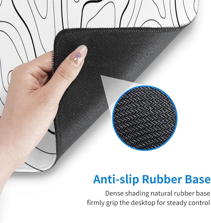 White Mouse Pad Large XL Gaming Mouse Pad - Image 6