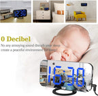 Digital Alarm Clock, Mirror Surface LED Electronic Clocks, - Image 4