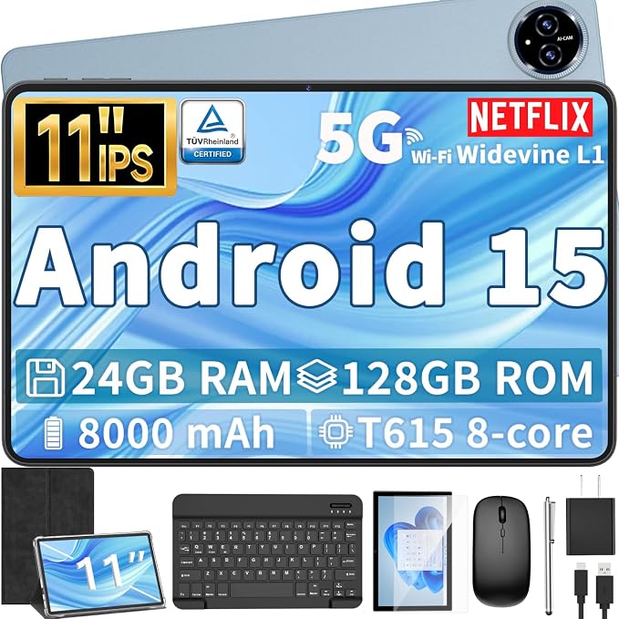 Android 15 Tablet, 11 inch Tablet by QDDQ