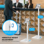 AboveTEK Security iPad Kiosk Floor Stand, Anti-Theft POS Tablet Stands - Image 4