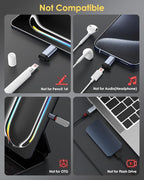 MoKo 4 Pack Lightning Female to USB C Male Adapter, iPhone to USB C Adapter - Image 3