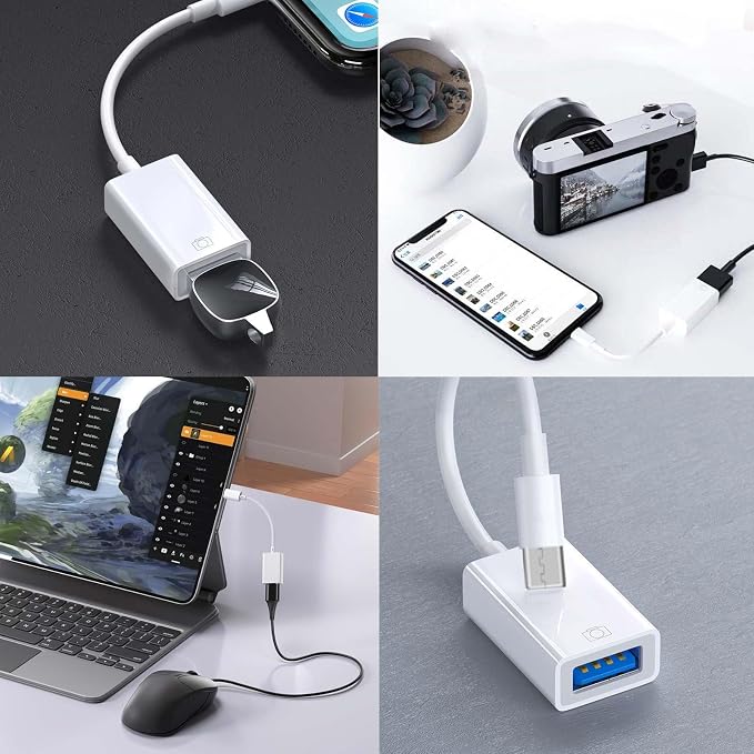 USB C to USB Adapter, Type-C OTG Cable, C Male to USB A Female Adapter - Image 5