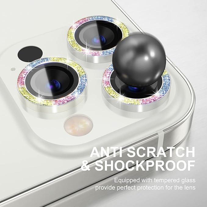 Choiche [3+1 for iPhone 13 Pro/iPhone 13 Pro Max Camera Lens Protector Bling - Image 3