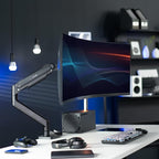 VIVO Heavy Duty Aluminum Ultrawide Monitor Tension Arm - Image 2