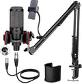 Condenser Microphone XLR, Professional Studio Recording Microphone by PROAR