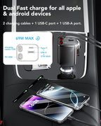 Retractable Car Charger, 4 in 1 Fast Car Charging 60W, Compatible - Image 7