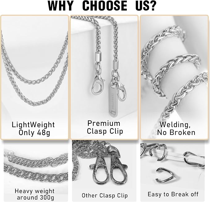 Metal Phone Chain, Crossbody Detachable Phone Lanyard - Image 3