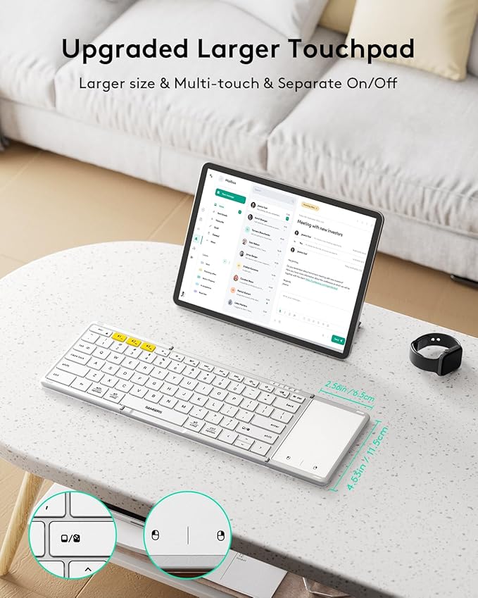 Samsers Foldable Bluetooth Keyboard - Image 2