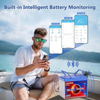 12V 100Ah Lifepo4 Battery, Bci Group 24, Built-In 100A Smart BMS, 4500 To 15000 - Image 2