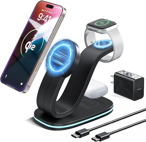 3 in 1 Wireless Charging Station by Kartice
