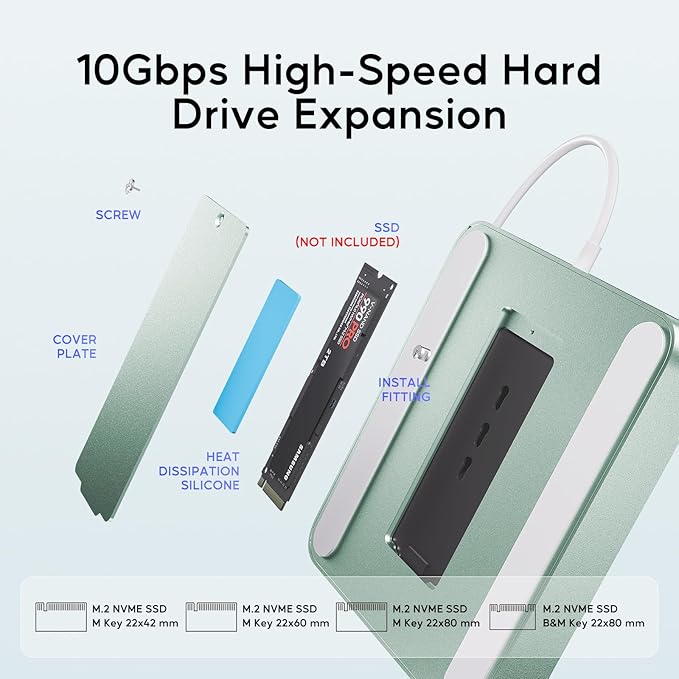 USB C HUB for iMac 24 inch 2021/2023/2024, USB Hub Adapter iMac Accessories for - Image 5