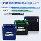 TYKOOL YTX14-BS/YTX14H/GYZ16H High Performance Lithium LiFePO4 Motorcycle - Image 3