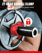 Olympic Barbell Clamps 2 inch Adjustable Barbell Clips Quick Release Pair of - Image 2