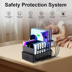 150W/35A Charging Station for Multiple Devices, 16 Port USB C Fast Charging - Image 5