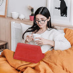 Soft Tablet Stand Pillow with Pocket, Adjustable 3 Viewing Angle, Lazy Holder - Image 2