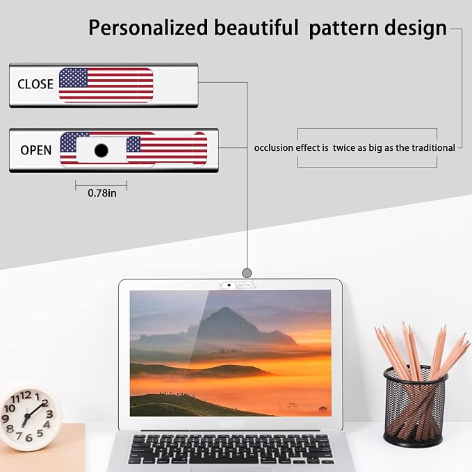 Webcam cover, 3 pieces, laptop camera cover, privacy shielding capacity is - Image 4