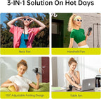 JISULIFE Handheld Fan Life7 – Ultimate Flexibility: High-Power Motor, LED - Image 2