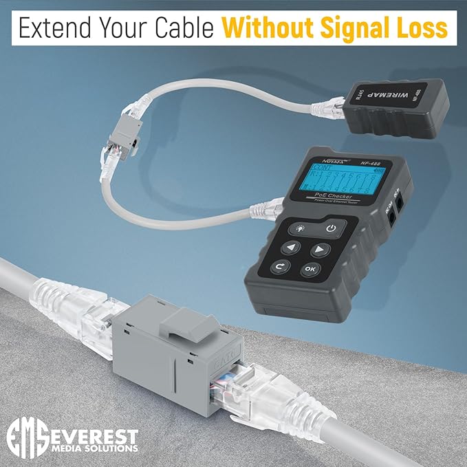 Everest 48-Pack RJ45 CAT6 Keystone Coupler - Image 4