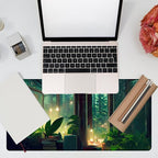 Desk Mat, Window View of Forest Desk Pad, 31.5"x15.7" Extended Big Computer - Image 7