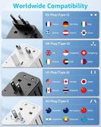 Universal Travel Adapter, International Travel Plug Adapter - Image 4