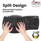 Perixx Periboard-612B Wireless Ergonomic Split Keyboard - Image 2