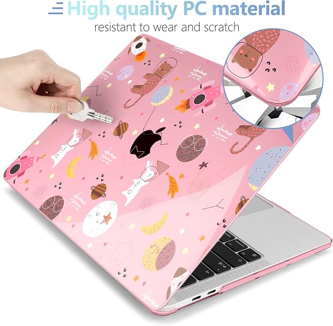 MEEgoodo Case for MacBook Pro 13 inch Case 2022 2021 2020 New A2338 M2/M1 A2251 - Image 3