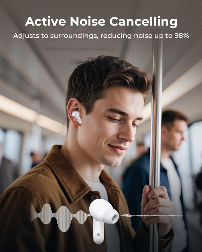 Wireless Earbuds, Ear Buds Active Noise Cancelling - Image 3
