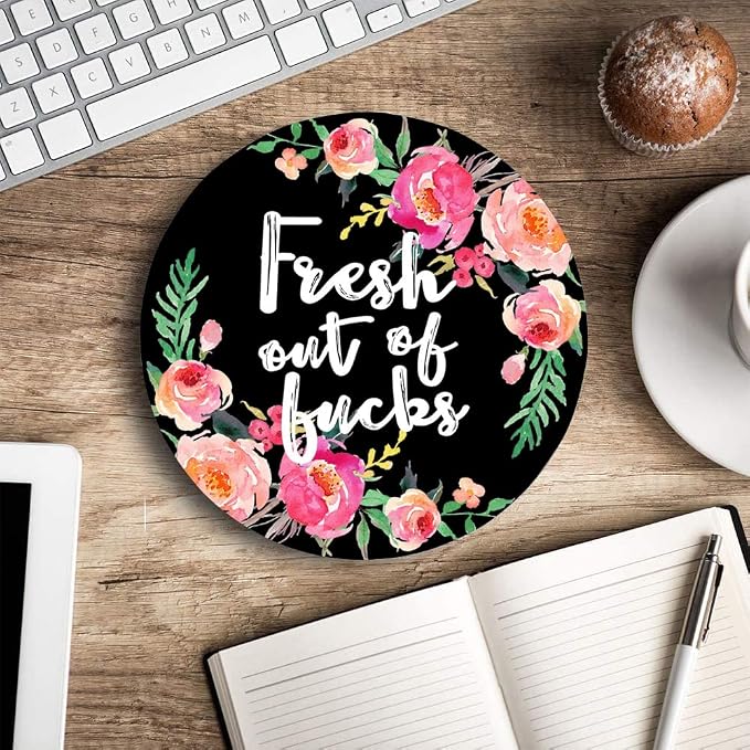 Mouse Pad Floral, Fashion Funny Wording - Image 5