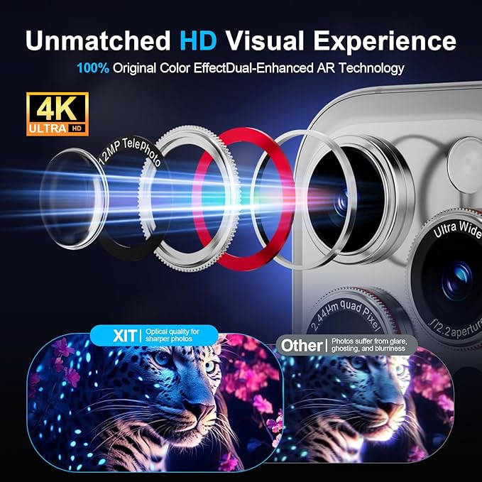 X-it 1 Pack Camera Lens Protector, Shatterproof Protection Anti-Scratch Ultra - Image 7