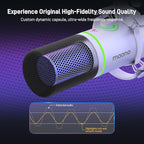 MAONO XLR/USB Dynamic Microphone Kit, RGB Podcast Mic - Image 2